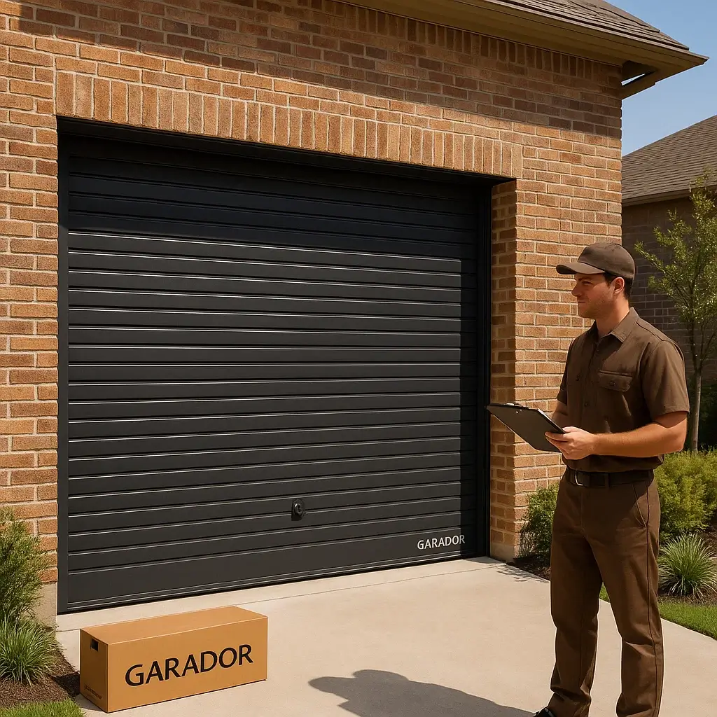 Stylish sectional garage door installation in Cedar Park TX